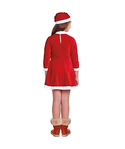 H HANSEL HOME Disfraz Papa Noel Mama Noel Infantil - Niña Vestido para Cosplay/Navidad Size 6-8 años