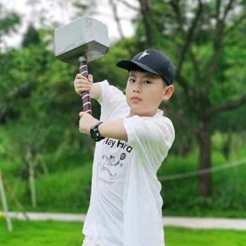 Halloween Cosplay Thor's Foam Hammer Props Replica Thunder Foam Hammer for Child Birthday Gift(17inch)