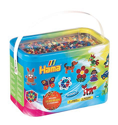 Hama 10.202–67DE - 10000 Cuentas y Tablero en Cubo