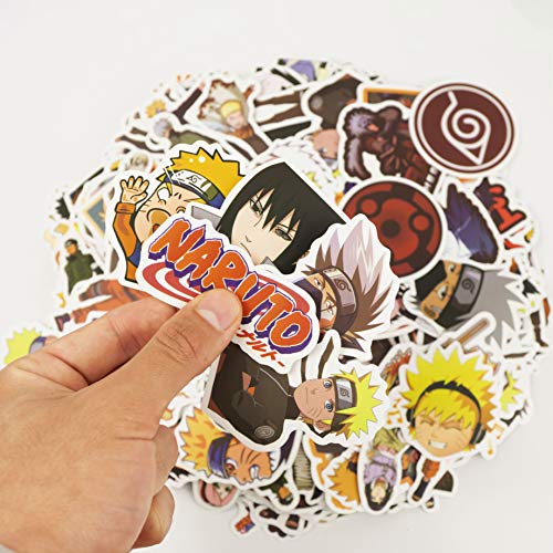 HAND-PRO Collar de Naruto Otaku Accesorios (+2 Pegatinas) Colgante Naruto Accesorios Armas Naruto Espiral