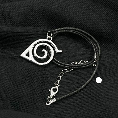 HAND-PRO Collar de Naruto Otaku Accesorios (+2 Pegatinas) Colgante Naruto Accesorios Armas Naruto Espiral