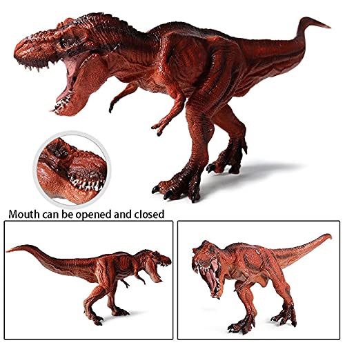 Hao-zhuokun Jurassic Walking Tyrannosaurus Dinosaur Toys Simulación Plástico Indominus Rex Figuras de acción Boca Abierta Dinosaur World Animales Modelo Kid Toy Gift Gift Collectors