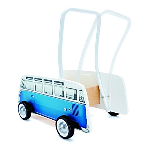 Hape Andador bebé Furgoneta Volkswagen, Color Azul (Barrutoys E0381)