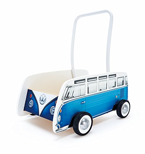 Hape Andador bebé Furgoneta Volkswagen, Color Azul (Barrutoys E0381)