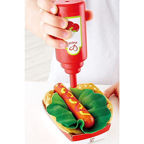 Hape- Set de fast food, Color carbón (E3160) , color/modelo surtido