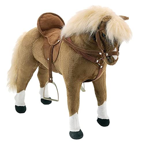 Happy People 58983 - Caballo con silla, frenos y sonido, 73 cm [Importado de Alemania]