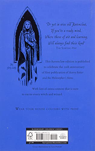 Harry Potter And The Philosopher's Stone. Ravenclaw: J.K. Rowling (Ravenclaw Edition - Blue)