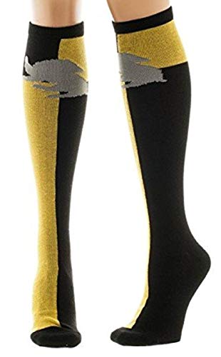 Harry Potter - Calcetines hasta la rodilla 39-42, Amarillo/Negro