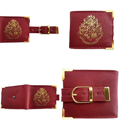 Harry Potter Cartera prémium con Escudo de Hogwarts, Multicolor, 2 Unidades