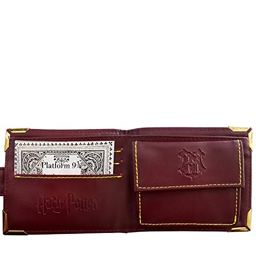 Harry Potter Cartera prémium con Escudo de Hogwarts, Multicolor, 2 Unidades