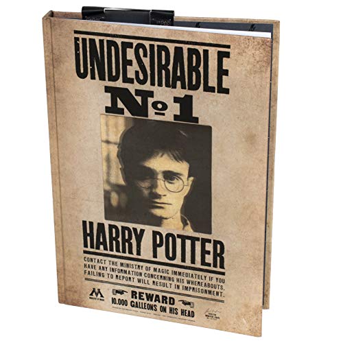 HARRY POTTER- Cuaderno DIN A5 Indeseable No. 1, (Elbenwald PP3859HPTX)