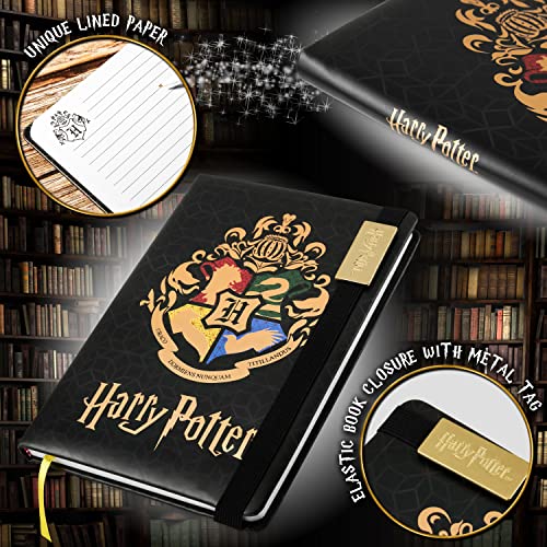 Harry Potter Material Escolar y Papelería Bonita con Estuche Escolar Bolígrafos y Cuaderno Harry Potter