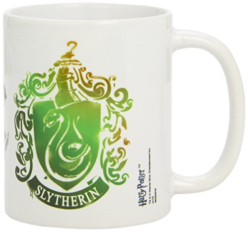 Harry Potter - Taza Slytherin Stencil Crest, 320ml, MG22378