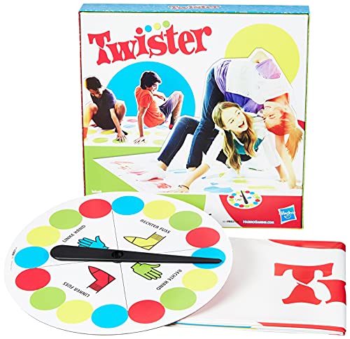 Hasbro Fiestas Familiares y niños, Twister a Partir de 6 años, Juego clásico para Interiores y Exteriores, Color (98831398)