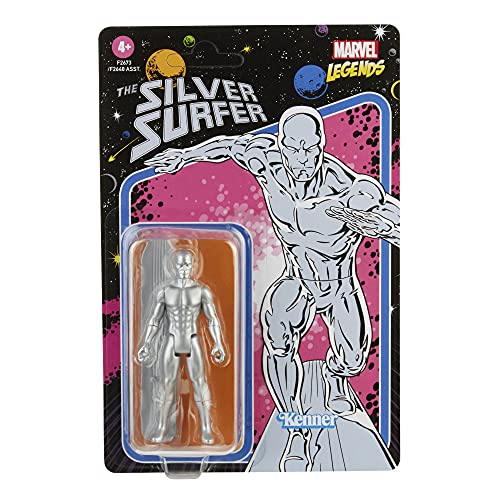 Hasbro Marvel Figura de acción Coleccionable de Silver Surfer Retro 375 de 9,5 cm Legends Series (F2673)