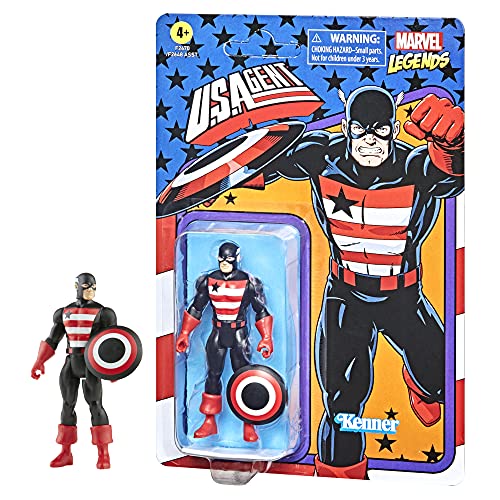 Hasbro Marvel Figura de acción Coleccionable de U.S. Agent Retro 375 de 9,5.cm Legends Series F2670