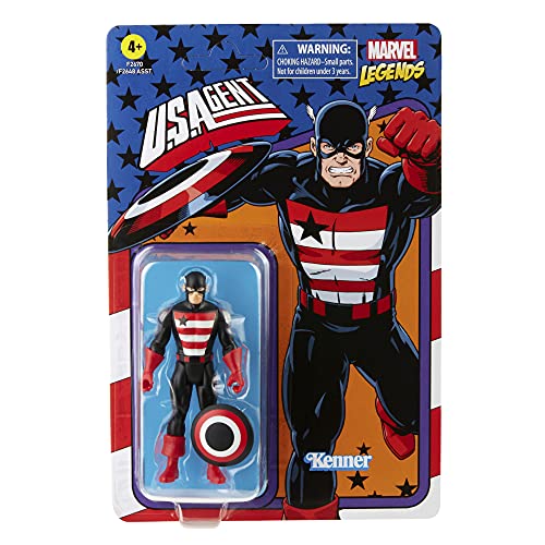 Hasbro Marvel Figura de acción Coleccionable de U.S. Agent Retro 375 de 9,5.cm Legends Series F2670