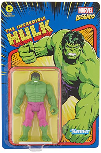 Hasbro Marvel Legends Series - Figura de Hulk de 9.5 cm - Colección Retro 375