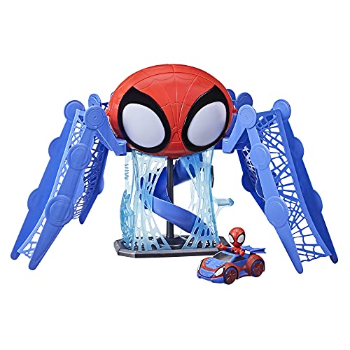 Hasbro Marvel Spidey and His Amazing Friends - Playset Aracnocuartel - Figura y vehículo - para niños a Partir de 3 años (F1461)