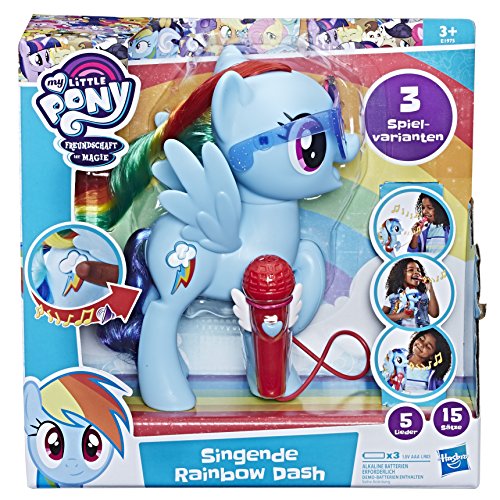 Hasbro Muñeca Rainbow Dash E1975100, con función de Voz y Sonido