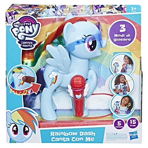 Hasbro My Little Pony – Rainbow Dash Canta con Me Muñeca