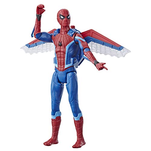 Hasbro Spider-Man Spider-Man Far from Home Glider Gear Action - Figura de acción de 15 cm con alas desplegables, Multicolor, E4120ES0