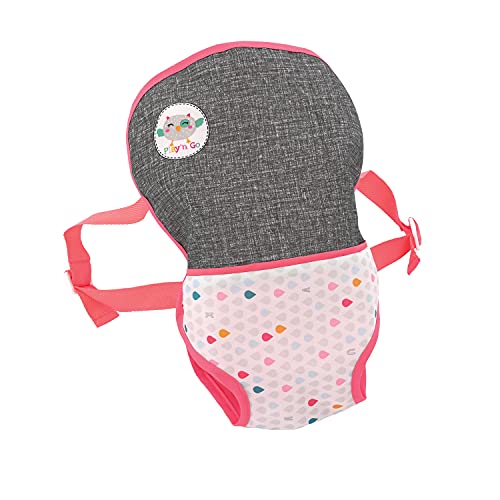 Hauck Juego de Cochecito de muñecas Angie de 20 Piezas, Bolsa de pañales, Cama, portabebés, Accesorios, Gris Rosa