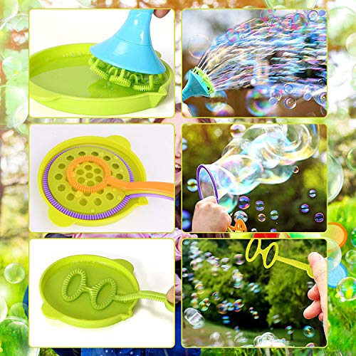 HellDoler 13 Piezas Burbujas de Jabón Kit de Varita de Burbujas Máquina de Burbujas Juguetes Bubbles para Juego de Fiesta Al Aire Libre Boda,Solución de Burbujas NO Incluida