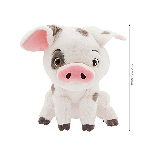 Hengjierun Moana de Peluche Pua, 22 cm / 8,66 `` Moana Mascota Cerdo Pua Animales de Peluche Lindo muñeco de Peluche de Dibujos Animados súper Suave para niños