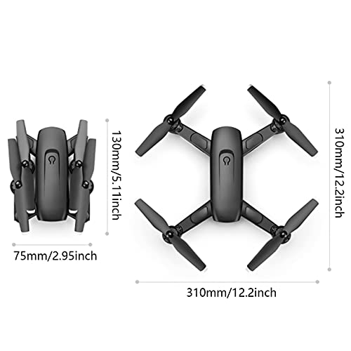 HHuin F6 - Dron GPS con cámara dual 4K FPV Dron con Follow Me WiFi Optical Flow Plegable Profesional RC Quadcopter