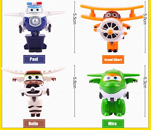 HIL Juego De Juguetes Mini Super ala Robot De Deformación Gran Alberto Pablo Bello Mira Muñeca Robot De Dibujos Animados Caja De Regalo Robot Juguetes De Los Niños Regalos para Niños Regalo Creativo