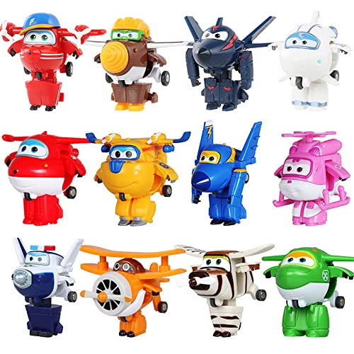 HIL Muñeca Robot De Dibujos Animados Robot De Deformación Mini Super ala Juego De Juguetes Caja De Regalo Robot Juguetes De Los Niños Regalos para Niños Regalo Creativo, D