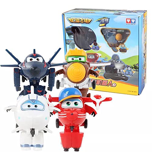 HIL Robot De Deformación Mini Super ala Juego De Juguetes Chase Todd Flip Astra Muñeca Robot De Dibujos Animados Caja De Regalo Robot Juguetes De Los Niños Regalos para Niños