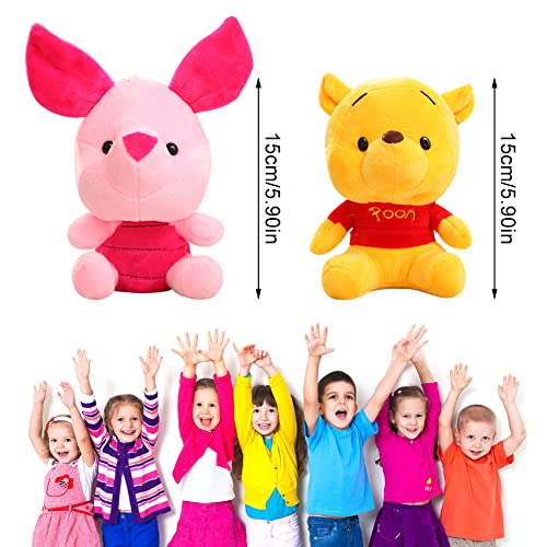 Hilloly Peluche de Winnie The Pooh, 2 Piezas Muñeco de Peluche, Muñeco de Peluche Cerdo Volador, Muñeco de Peluche Tigger, Juguetes de Peluche, Adecuado para Todas Las Edades