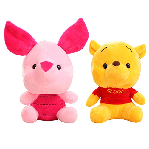 Hilloly Peluche de Winnie The Pooh, 2 Piezas Muñeco de Peluche, Muñeco de Peluche Cerdo Volador, Muñeco de Peluche Tigger, Juguetes de Peluche, Adecuado para Todas Las Edades