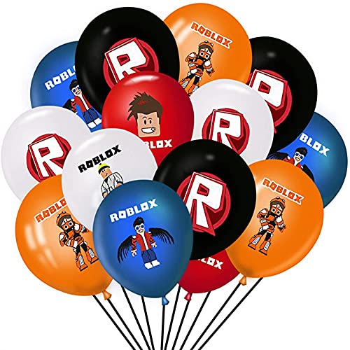 Hilloly Roblox Decoración para Fiestas, Decoración para Fiestas Temáticas Globos, Globos para Fiestas de Niños Cinta de Globos Globos para Decoraciones de Fiesta (48 Piezas)