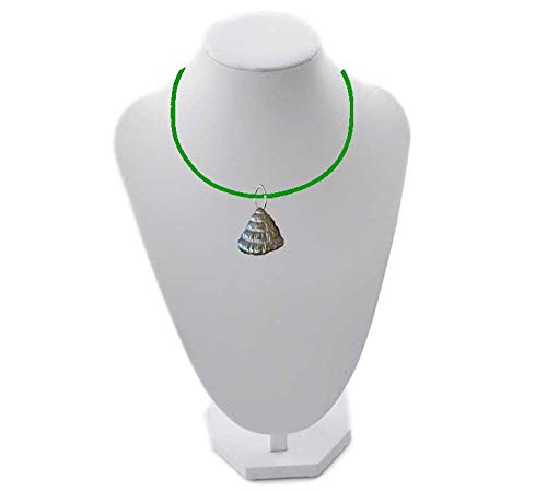 Honey Farmers Bee Hive FT162 - Collar de peltre inglés con cordón verde de 45,7 cm