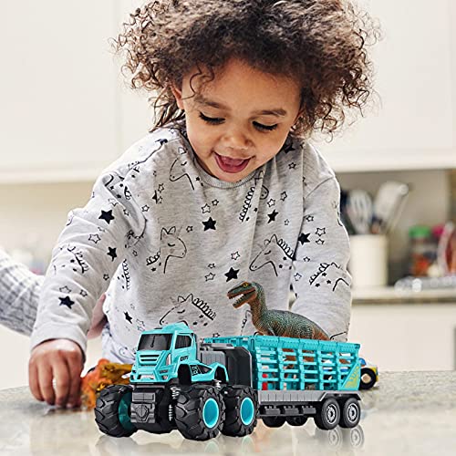 Hongjingda Modelo de Coche de Juguete para niños, Tractor de contenedor inercial, Juguetes de Coche con Puertas Que se abren para niños y niñas, vehículos de Juguete para niños de 3 4 5 6 7 años