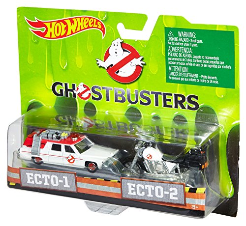 Hot Wheels DRW73 Ghostbusters Premium 1 y Ecto 2 miniaturas, 2 Unidades