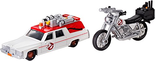 Hot Wheels DRW73 Ghostbusters Premium 1 y Ecto 2 miniaturas, 2 Unidades