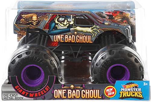 Hot Wheels One Bad Ghoul Monster Truck, 1:24 Scale