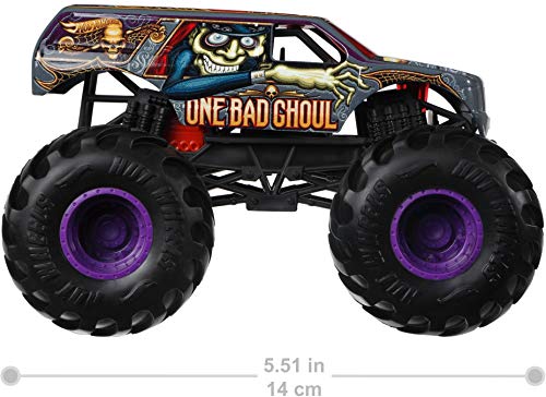 Hot Wheels One Bad Ghoul Monster Truck, 1:24 Scale