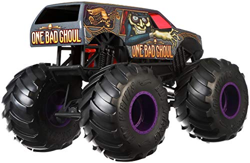 Hot Wheels One Bad Ghoul Monster Truck, 1:24 Scale