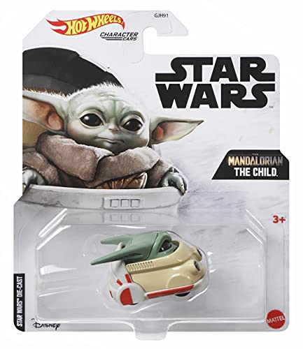 Hot Wheels Star Wars The Child 1:64 Escala Carácter Coche, Regalo coleccionable para fans de 3 años