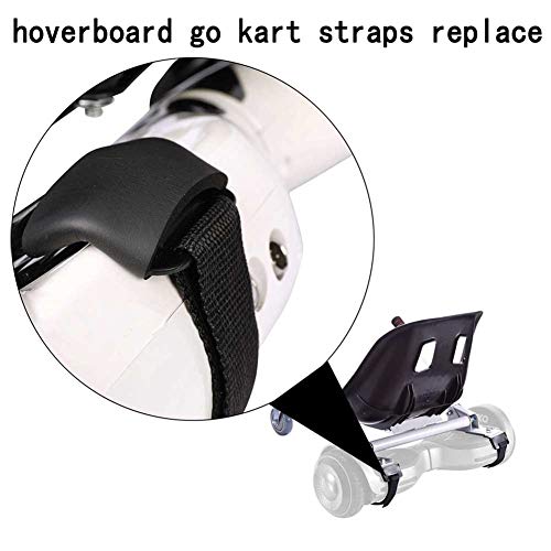 Hoverboard Kart Correas - 4 Pares, Protector para Hover Go Kart Silla Accesorios Reemplazo De Gancho Y Lazo