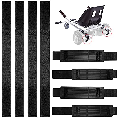 Hoverboard Kart Correas - 4 Pares, Protector para Hover Go Kart Silla Accesorios Reemplazo De Gancho Y Lazo