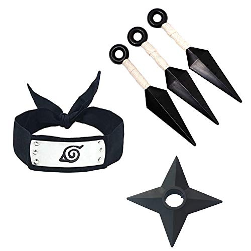 HUABAI Anime Cosplay 5 pezzi, Fascia per Capelli, accessori per Capelli, Set di giocattoli per uomini, Ragazzi e Bambini