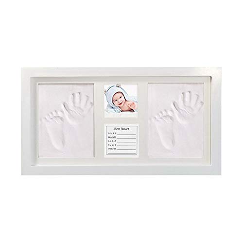 Huella de la Mano del Kit para los Regalos del bebé, Footprint Dibujo Juegos de Estructura, Regalos de la Ducha únicos del bebé, Caja de Recuerdos de la Pared del Sitio del Cuarto de niños Decoración