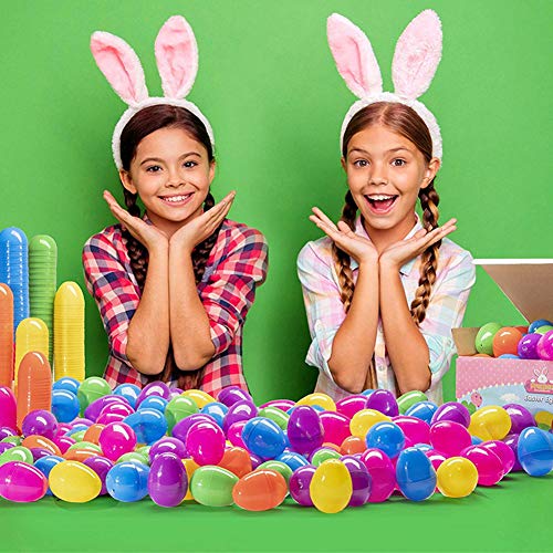 Huevos de Pascua, Decoraciones de Pascua, regalos de los huevos de plástico rellenable Sorpresa de chocolate Surtido de bricolaje Juguetes para niños 12pcs del favor de la fiesta del tema de Pascua