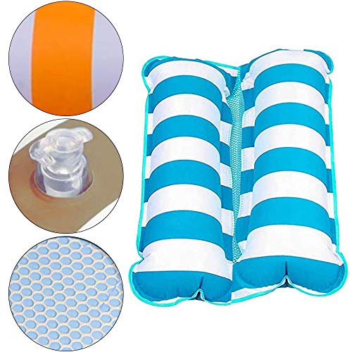 HUOHUOHUO Silla Inflable de Flotación,Hamaca Flotante para Piscina Grande,Hamaca de Agua Plegable,Tumbona Flotante para Piscina,Inflable Cama Flotante Silla,Tumbona para Agua